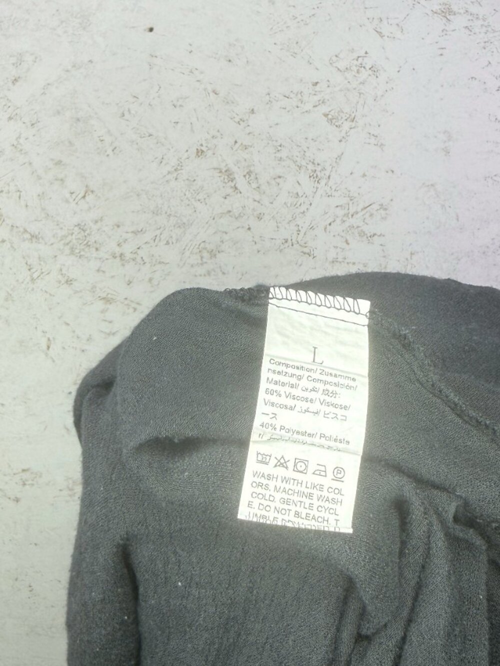 J. Jill Grey Lightweight Crinkle Knit Button Front Cardigan Sweater - Picture 4 of 4